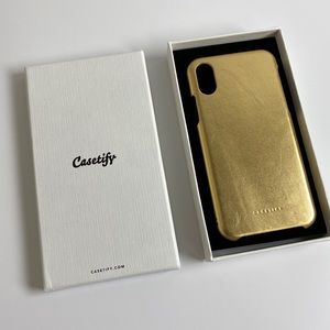 Casetify Metallic Leather Case iPhone X iPhone XS